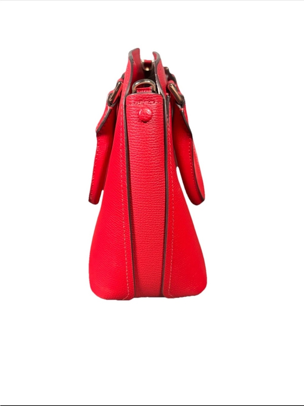 NWOT Kate Spade Red Leather Satchel with Crossbody Strap - Picture 4 of 16